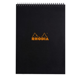 Rhodia Classic Wirebound Notepad - A4 - Black - Lined